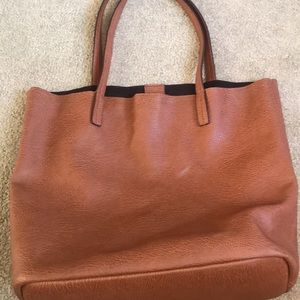 Large Brown Leather Tote Bag